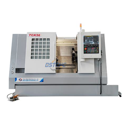 high precision TCK56 horizontal inclined bed CNC lathe with CE